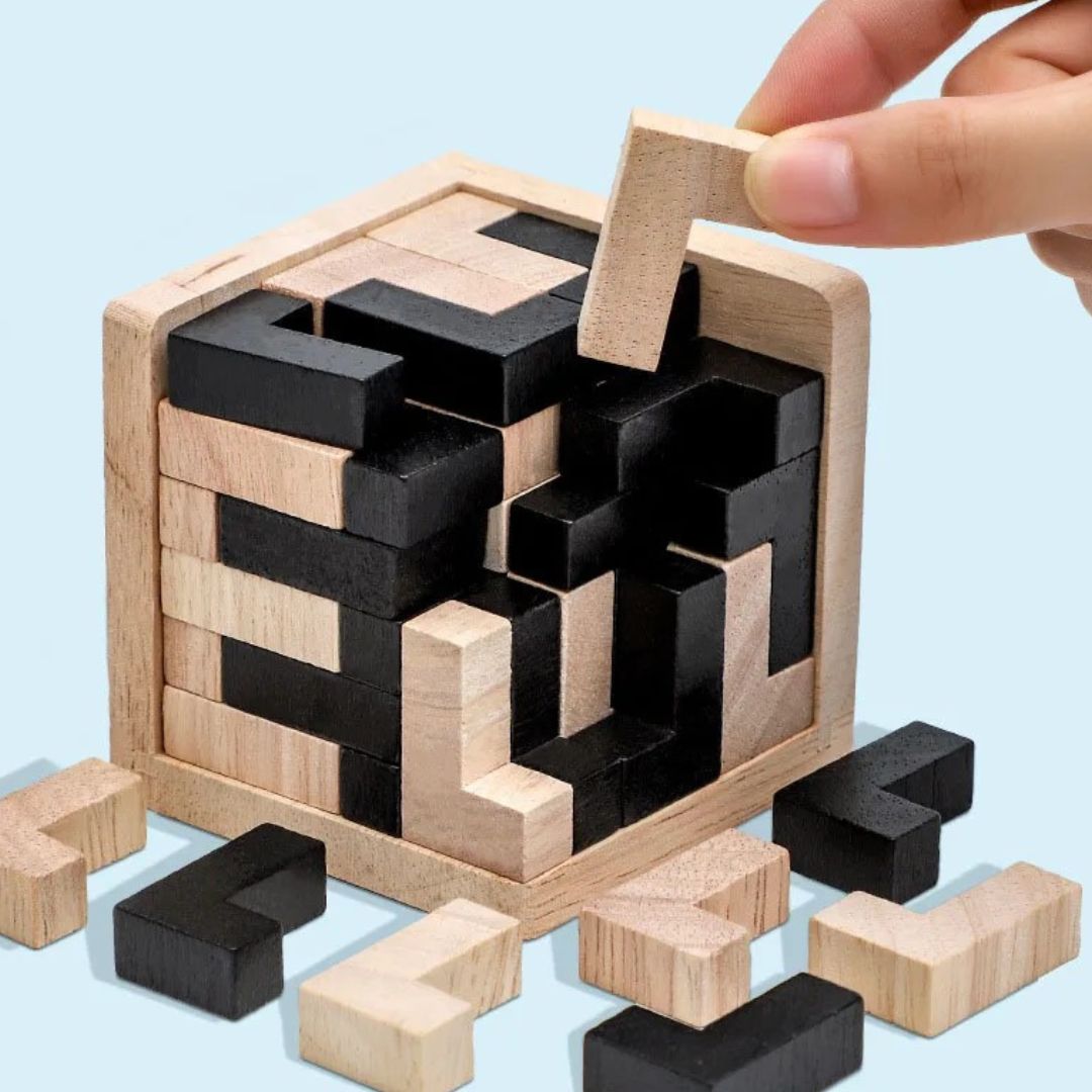 3DPuzzle™ | Puzzle Cube en bois