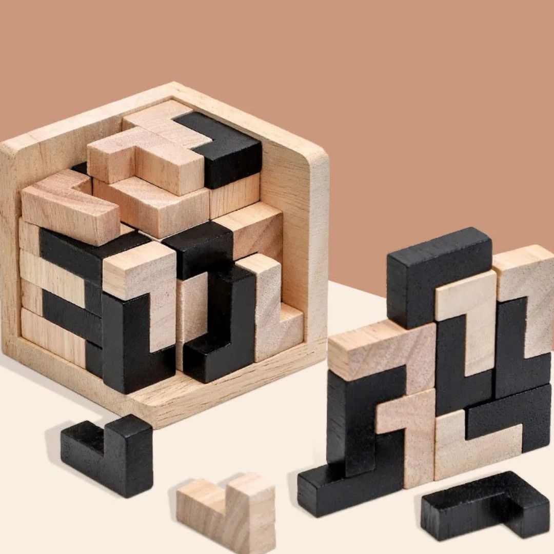 3DPuzzle™ | Puzzle Cube en bois