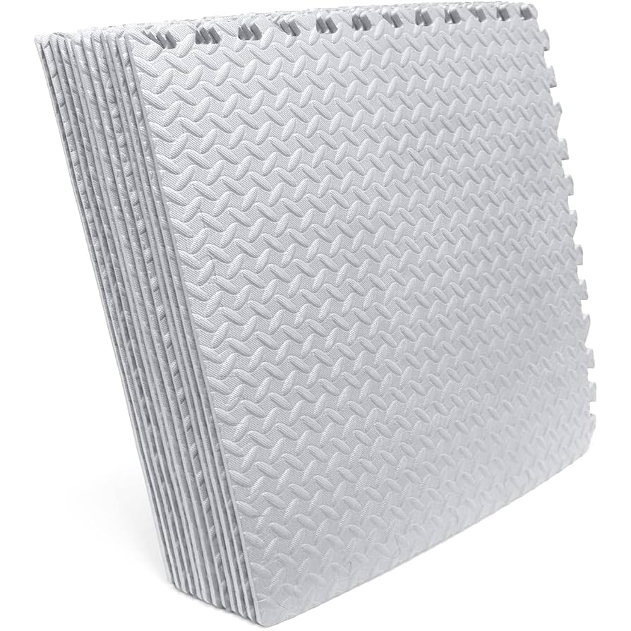 Tapis de Puzzle | Cyan et Blanc