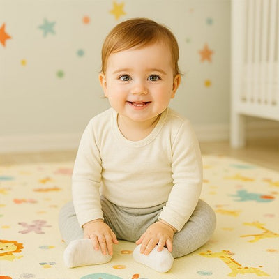 Tapis d'éveil bébé coloré aux motifs éducatifs