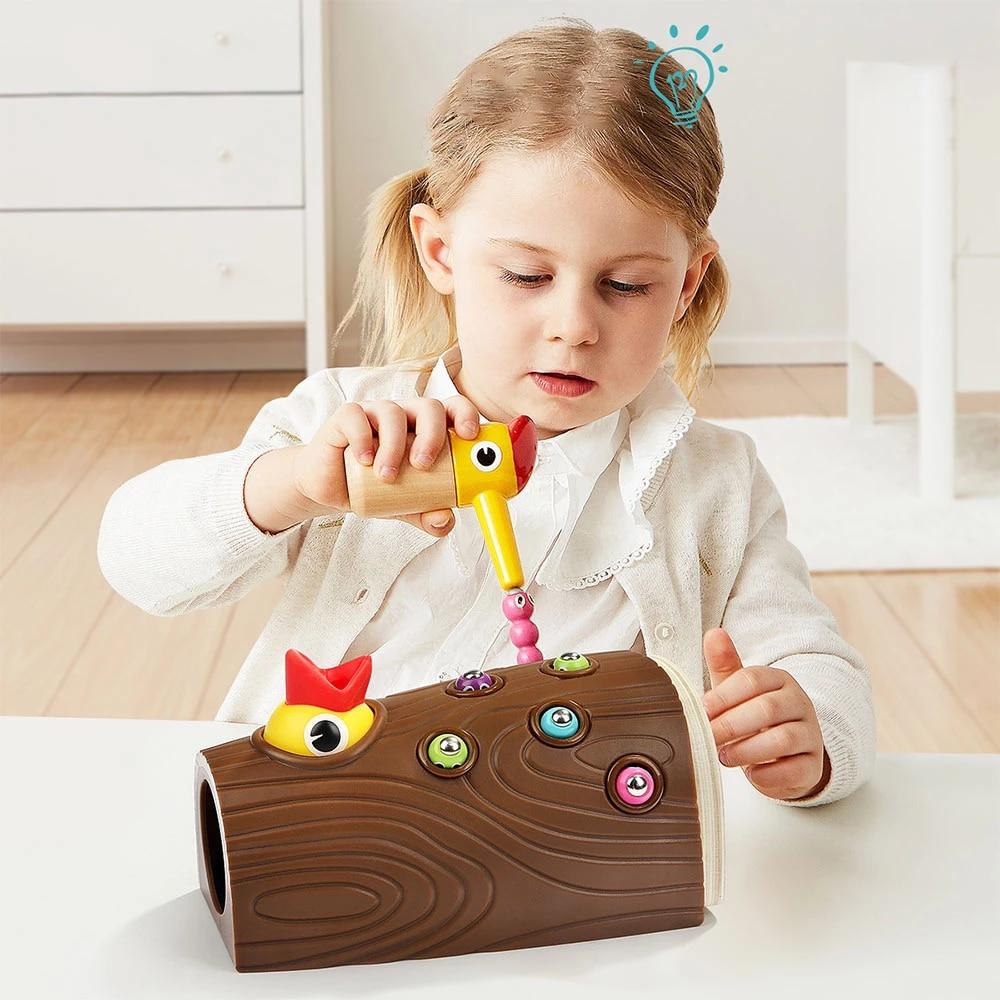 FeedingBird™ - Jouets magnétique attrape - ver | Jeux enfants - Jouets idylliques