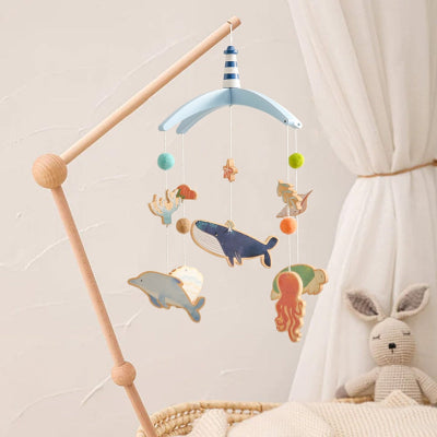 mobile-bebe-pour-lit-marin-mignon