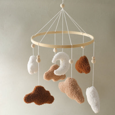 mobile-lit-bebe-nuage-brun-decoratif