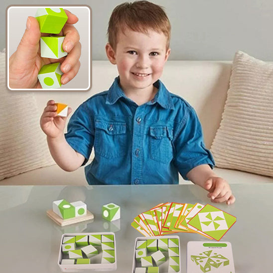 Puzzle 3D en Bois | Réflexion Spatiale