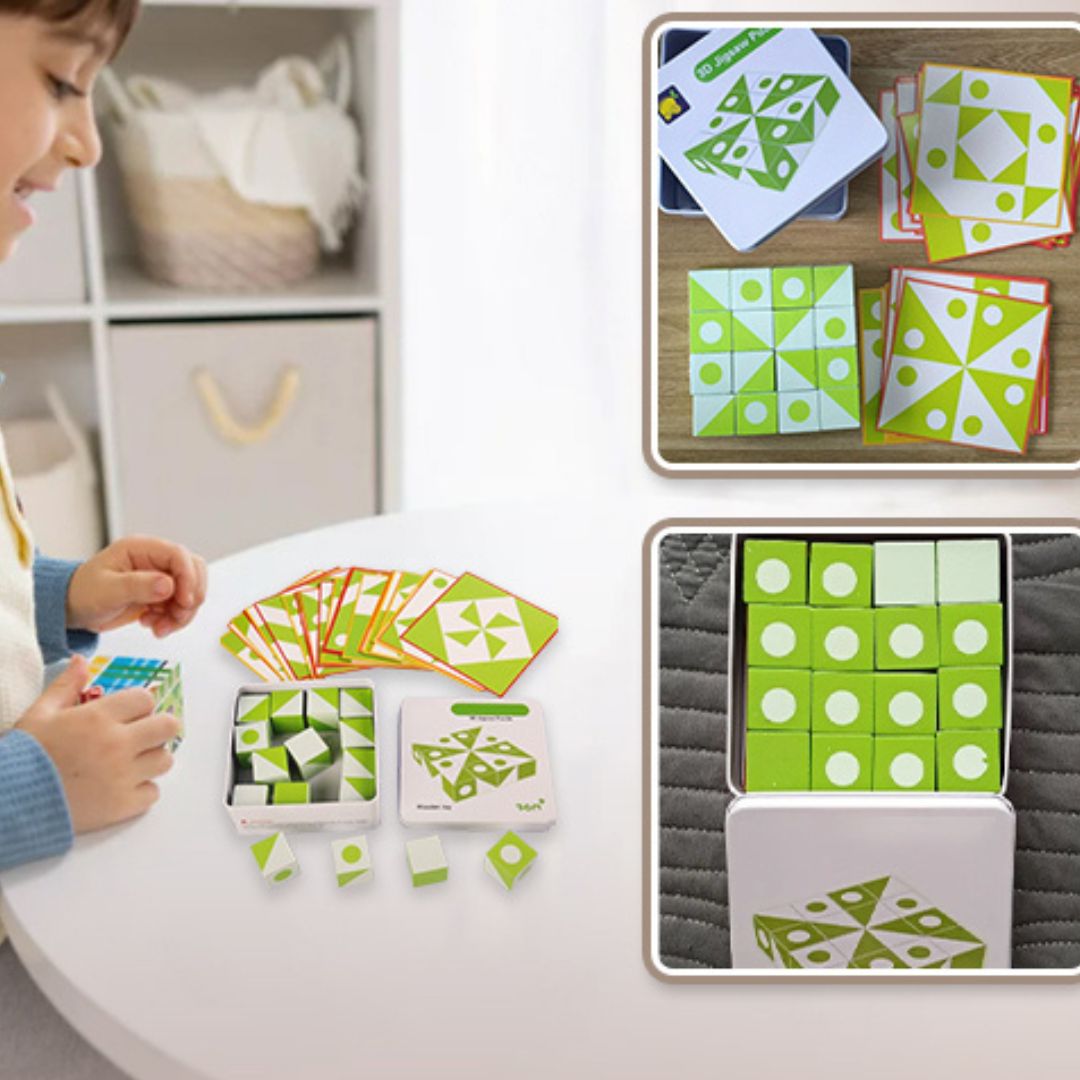 Puzzle 3D en Bois | Réflexion Spatiale