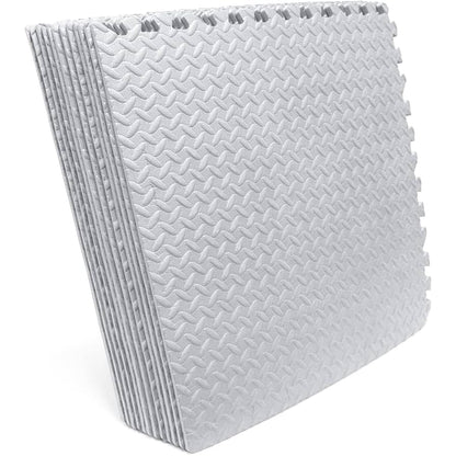 Tapis de Puzzle | Cyan et Blanc