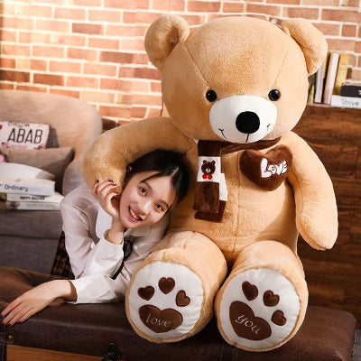 Peluche-geante-ours-clair-cadeau