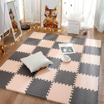 Tapis de Puzzle | Beige et Marron