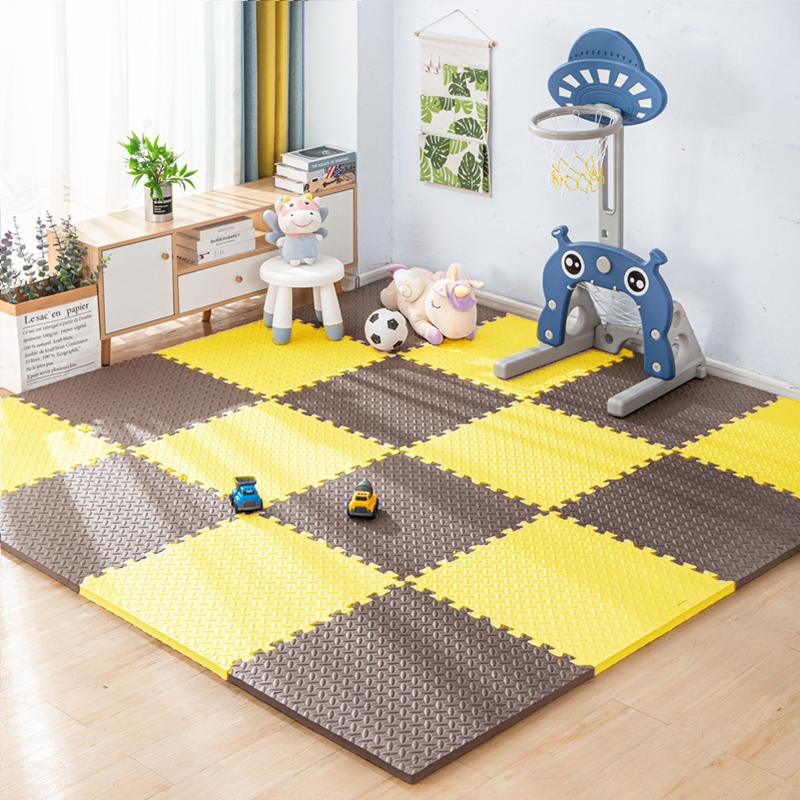 Tapis de Puzzle | Jaune et Marron