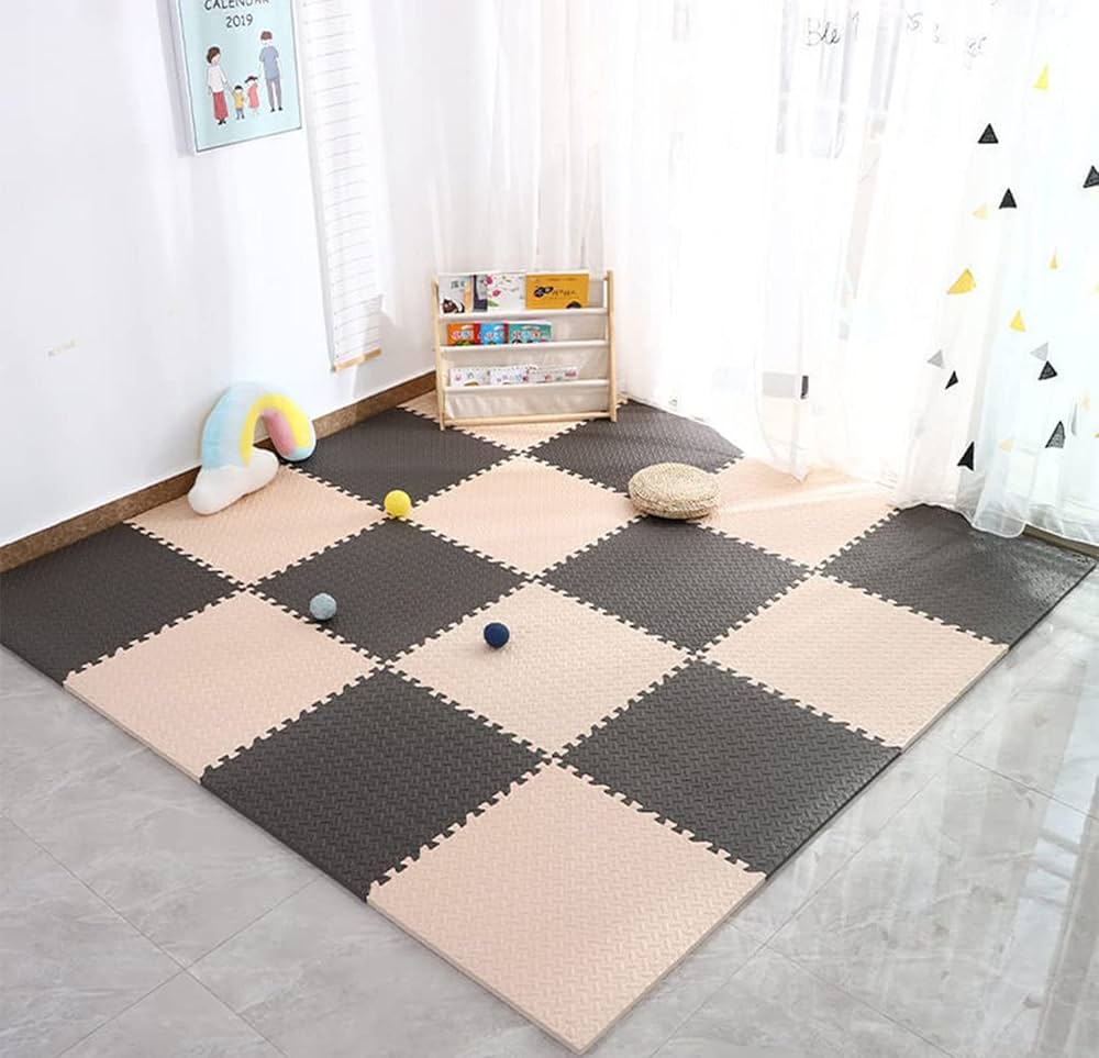 Tapis de Puzzle | Beige et Marron