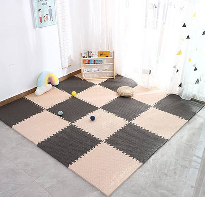 Tapis de Puzzle | Beige et Marron