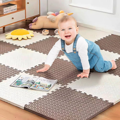 Tapis de Puzzle | Beige et Marron