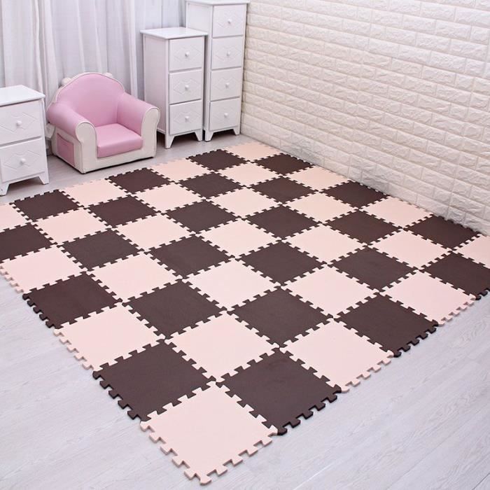 Tapis de Puzzle | Beige et Marron