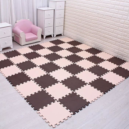 Tapis de Puzzle | Beige et Marron