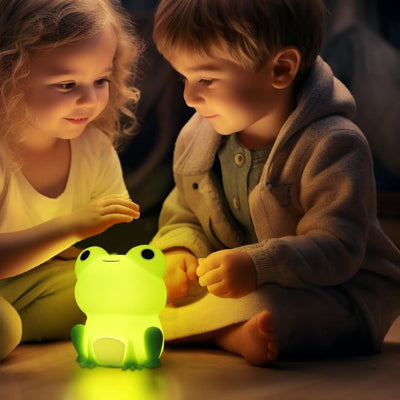 Veilleuse bébé grenouille pour un divertissement optimal des tout-petits.