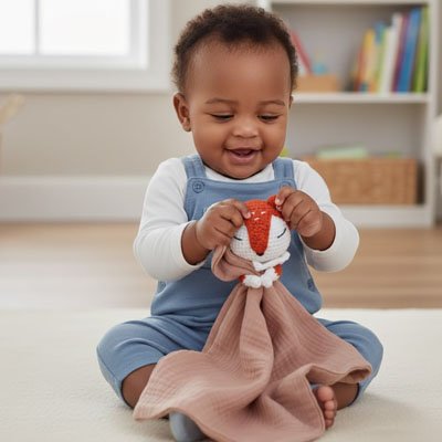Doudou bebe renard comme compagnon fidèle 