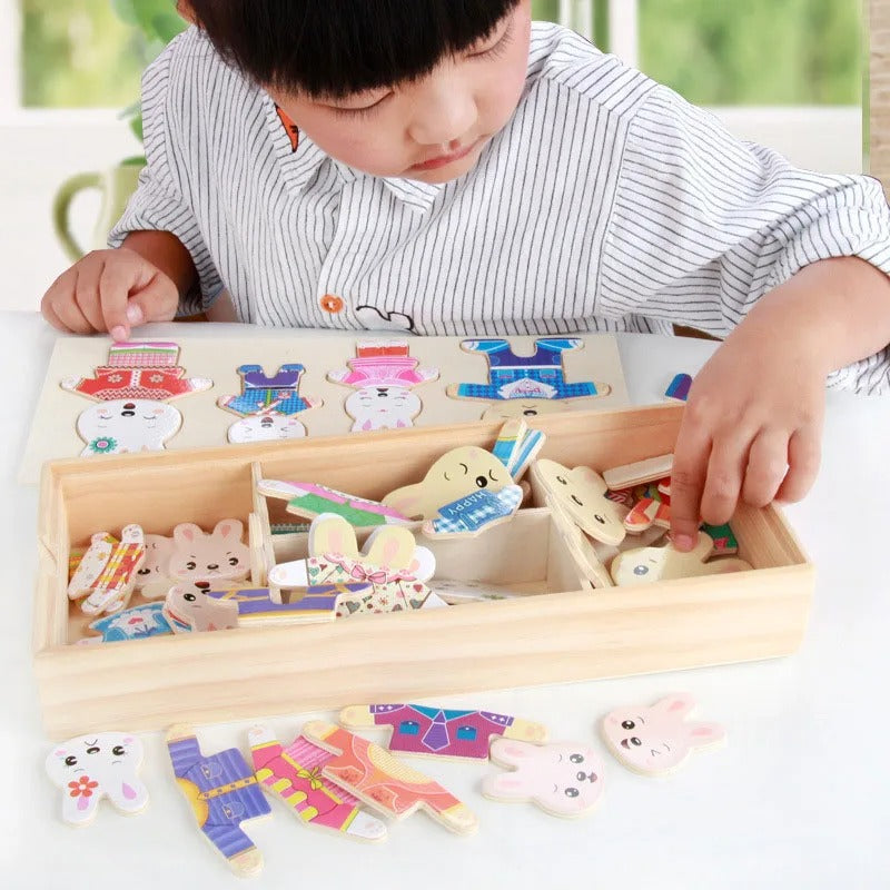 Puzzle en Bois | Déguisement d'Animaux