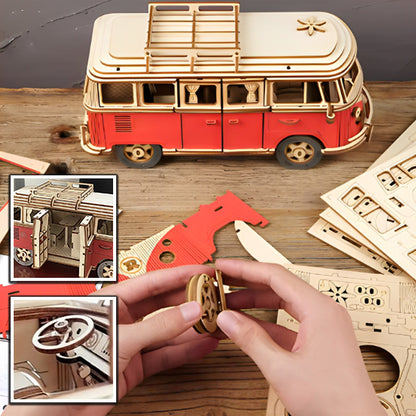 Puzzle 3D en Bois | Camping-Car